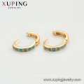 97405 xuping fashion 18K gold color synthetic zircon delicate ladies hoop Earrings